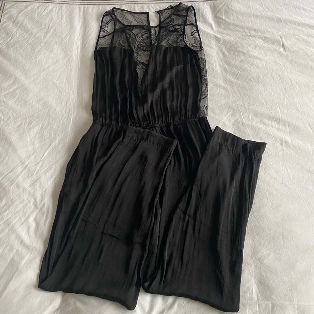 ZARA - Black Lace Jumpsuit  (Size: MEDIUM)